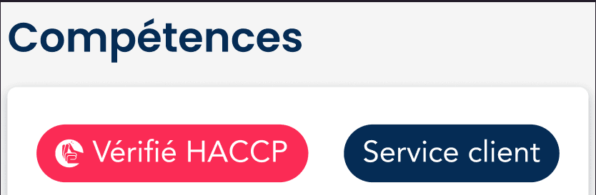 badge HACCP vérifié